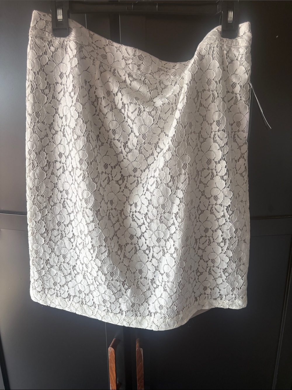 Apt. 9 Cream Floral Lace Mini Skirt